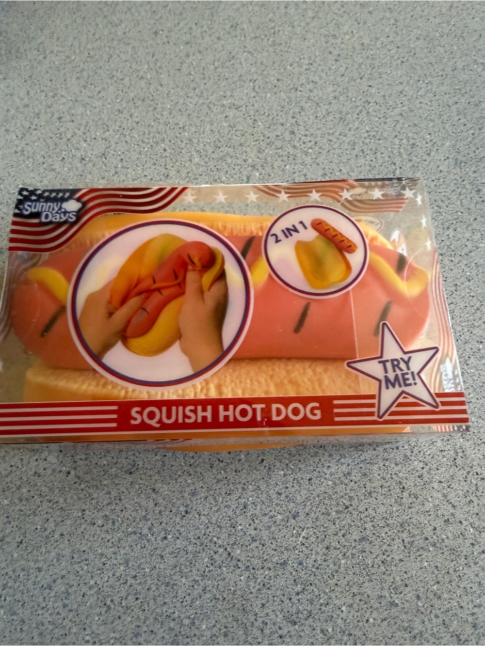 New TikTok Viral Jumbo Squishy Hot Dog Sunny Days Squeeze Squish Sensory Toy 3+
